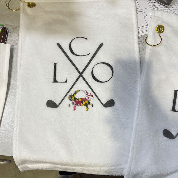 embroidered towels