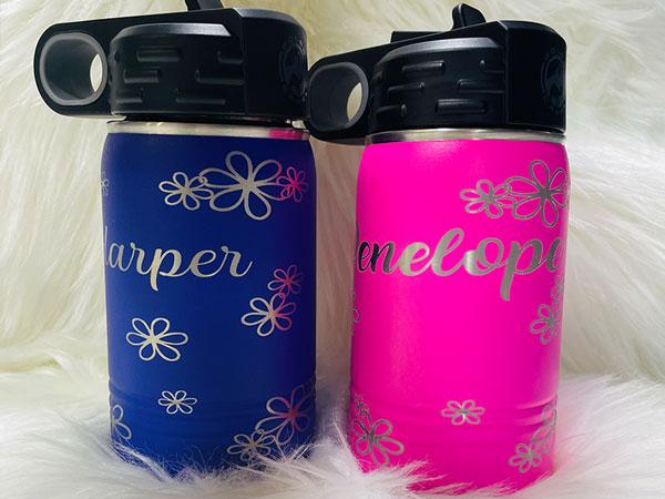 laser engraved water bottle examples